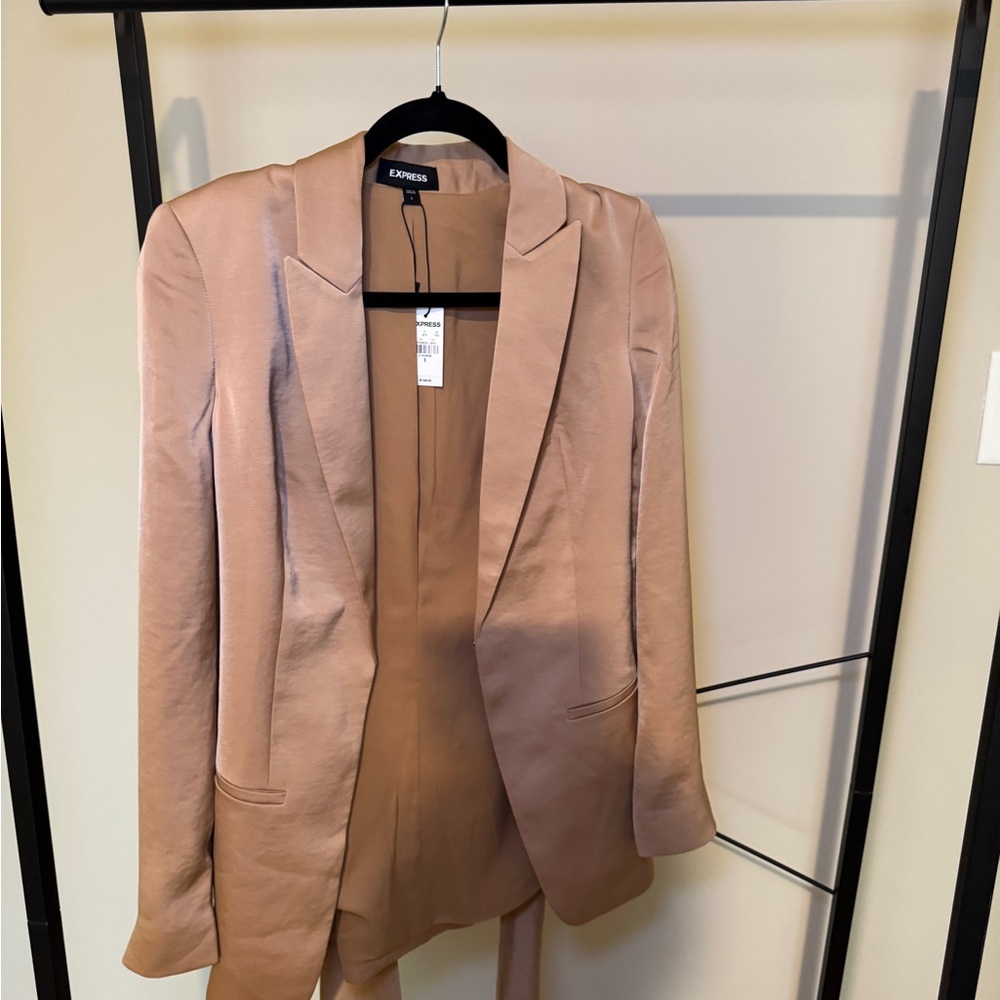 Express Women's Silky Tie Waist Blazer